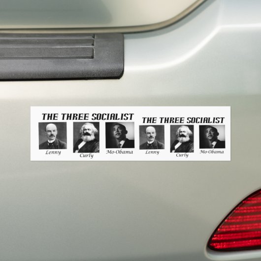 2 de drie socialistische stickers (Op auto)