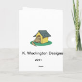 2 de grappige Kaart van de Verjaardag van Honden (Achterkant)