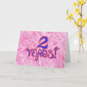 2 de Kaart jaar van de Verjaardag/van het Jubileum (Gele Bloem)