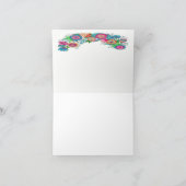 2 de mooie BloemenKaart van de Nota van het Bedankkaart (Binnen)