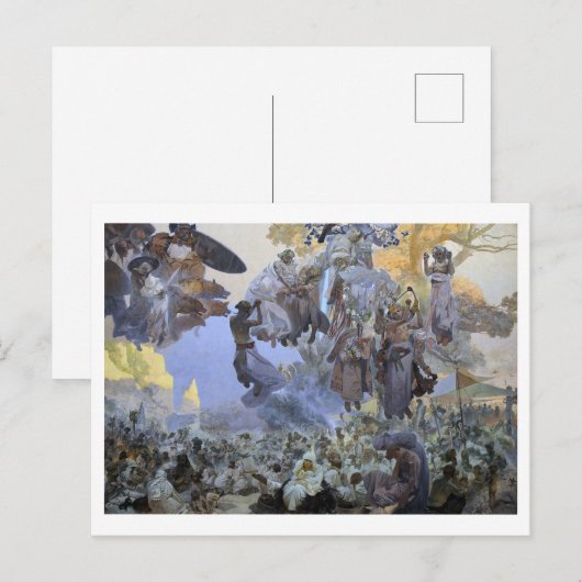#2 De viering van Svantovit, Mucha Briefkaart (Voorkant / Achterkant)