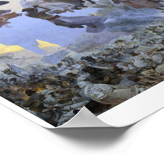 #2 De viering van Svantovit, Mucha Poster (Hoek)