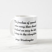 #2 - De vrijheid van meningsuiting Koffiemok (Voorkant links)