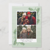 2 de Witte Grens van de Foto met de Accenten van d Feestdagenkaart (Voorkant)