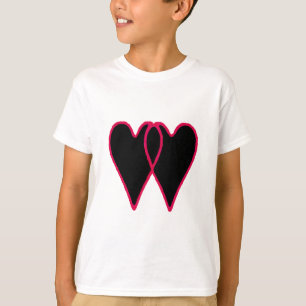 2 de Zwarte van harten samen de Giften van Zazzle T-shirt