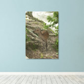 2 deer canvas afdruk (Insitu (Houten vloer))