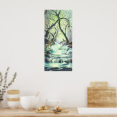 2 DEER & CREEK door SHARON SHARPE Poster (Keuken)