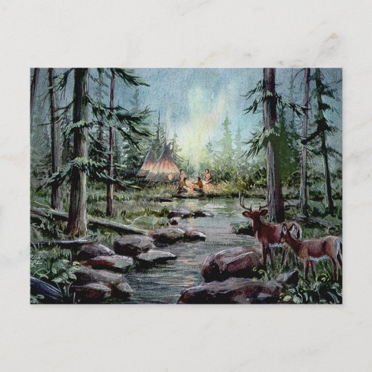 2 DEER WATCH by SHARON SHARPE Briefkaart (Voorkant)