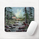 2 DEER WATCH by SHARON SHARPE Muismat (Met muis)