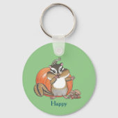 2 design Chipmunk Eekhoorn Halloween Sleutelhanger (Voorkant)