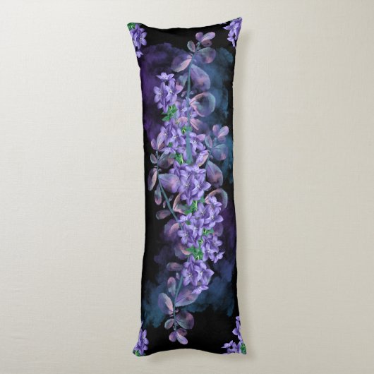 2 design: Lila veld met een skelet Lichaamskussen (Achterkant (Verticaal))