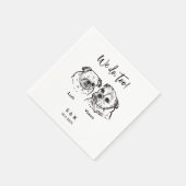 2 Dogs Wedding Servet (Hoek)