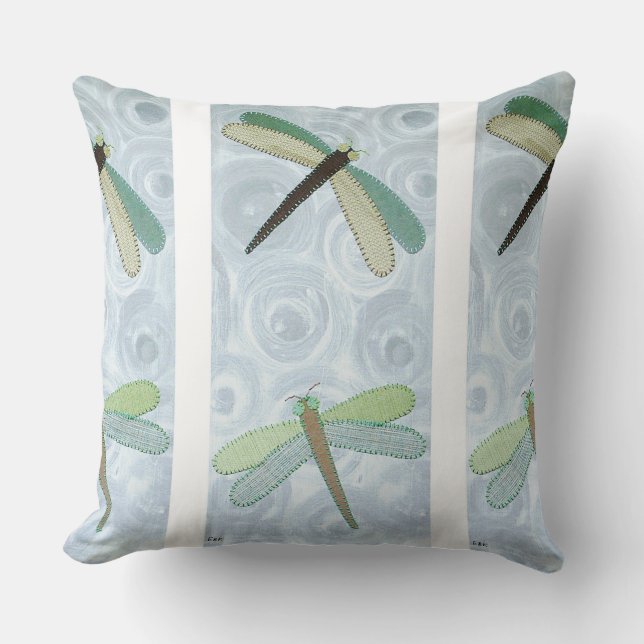 2 Dragonflies #1 Kussen (Voorkant)