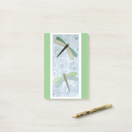 2 Dragonflies #1 Post-it® Notes (Op bureau)