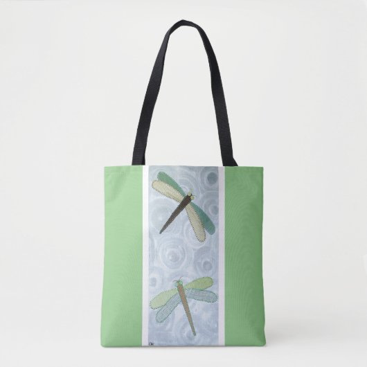 2 Dragonflies #1 Tote Bag (Voorkant)