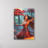 #2 Drakenlady Canvas Afdruk (Voorkant)