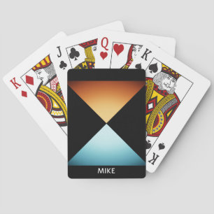 2 Driehoeken Geometrisch ontwerp, naam of bericht Pokerkaarten