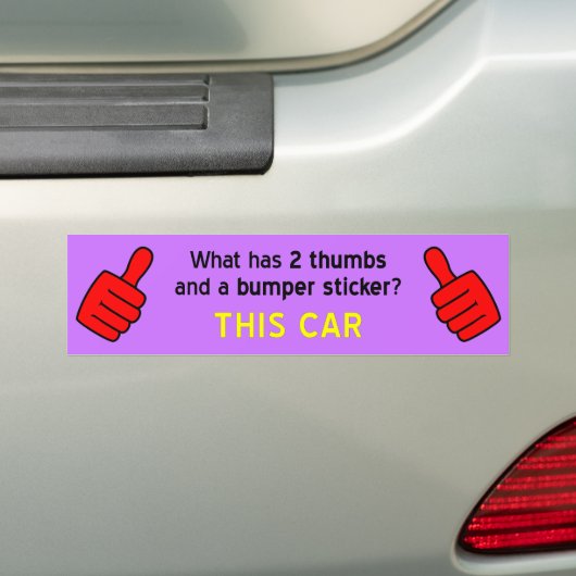 2 duimen Bumpersticker (Op auto)