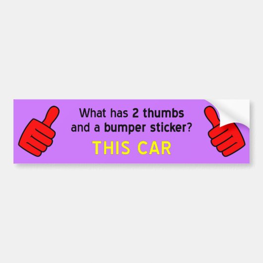 2 duimen Bumpersticker (Voorkant)