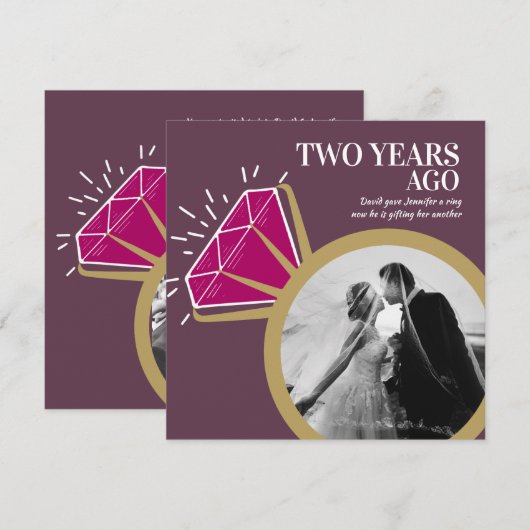 2 ^ e verjaardag van het evenement garnet : twee f kaart (Voorkant / Achterkant)