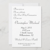 2, Eerste Heilige Communie Kaart (Achterkant)