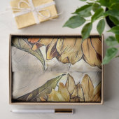 2 Elegant Luxury Waterverf Sunflower Collectie Tissuepapier (Geschenk)