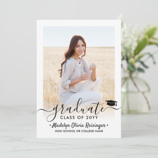 2 Elegant script voor virtuele fotografie Kaart (Staand voorkant)