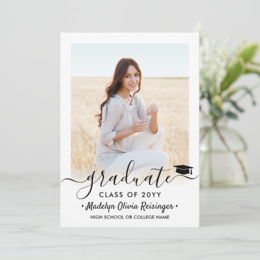 2 Elegant script voor virtuele fotografie Kaart (Staand voorkant)