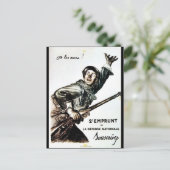 2 Emprunt de La Defense Nationale Briefkaart (Staand voorkant)