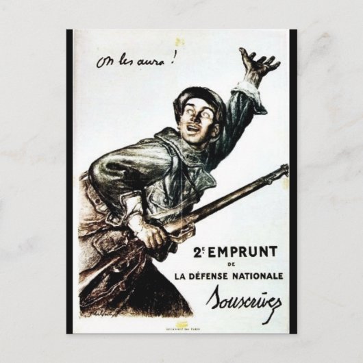 2 Emprunt de La Defense Nationale Briefkaart (Voorkant)