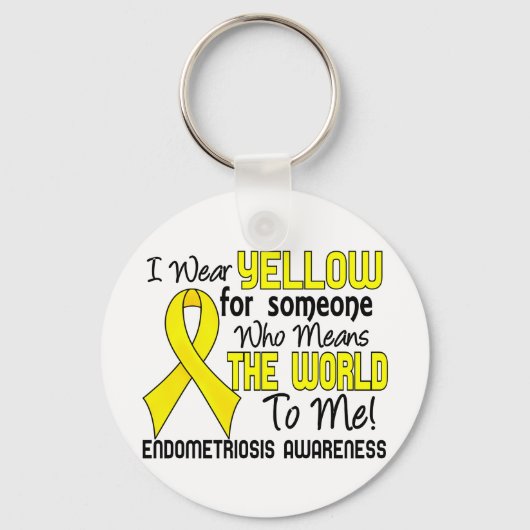 2 Endometriose betekent de wereld voor mij Sleutelhanger (Voorkant)