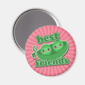 2 ERWTEN BESTE VRIENDEN MAGNEET (Voorkant / Achterkant)
