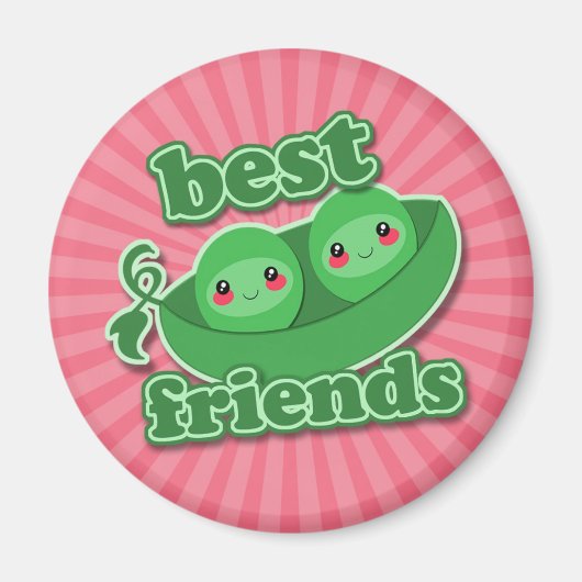 2 ERWTEN BESTE VRIENDEN MAGNEET (Voorkant)