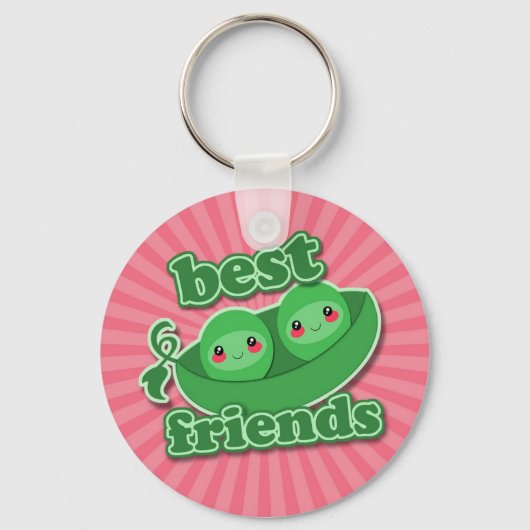 2 ERWTEN BESTE VRIENDEN SLEUTELHANGER (Voorkant)
