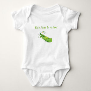 2 erwten in A-peul, Baby Creeper), voor tweelingen Romper
