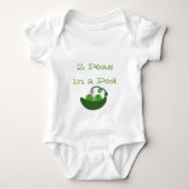 2 Erwten in een peul Romper (Voorkant)