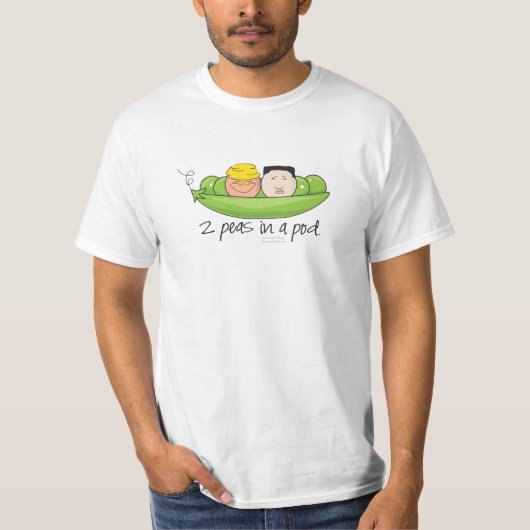 2 Erwten in een peul - Voeg je eigen tekst toe! T-shirt (Voorkant)