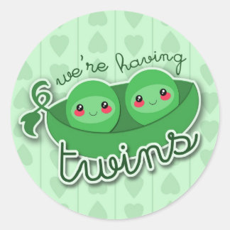 2 ERWTJES in een PEUL TWEELINGEN - sticker