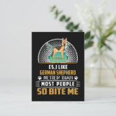 2 ES Ik hou van Duitse herder beter dan de meeste  Briefkaart (Staand voorkant)