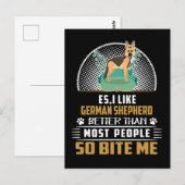 2 ES Ik hou van Duitse herder beter dan de meeste  Briefkaart (Voorkant / Achterkant)