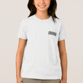 "2 EZY" jongens industrieel glas kind licht T-shir Tri-Blend Shirt (Voorkant)