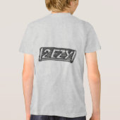 "2 EZY" jongens industrieel glas kind licht T-shir Tri-Blend Shirt (Achterkant)