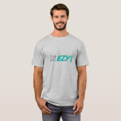 2 EZY mannen groen & grijs logo t-shirt (Voorkant volledig)