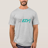 2 EZY mannen groen & grijs logo t-shirt (Voorkant)