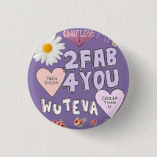 2 Fab 4 U Ronde Button 3,2 Cm