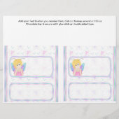 2 Fairy Birthday Custom Snoep Bar wrappers Flyer (Voorkant)