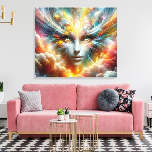 #2 Fantasie Wereld Canvas Afdruk (Insitu (Woonkamer))