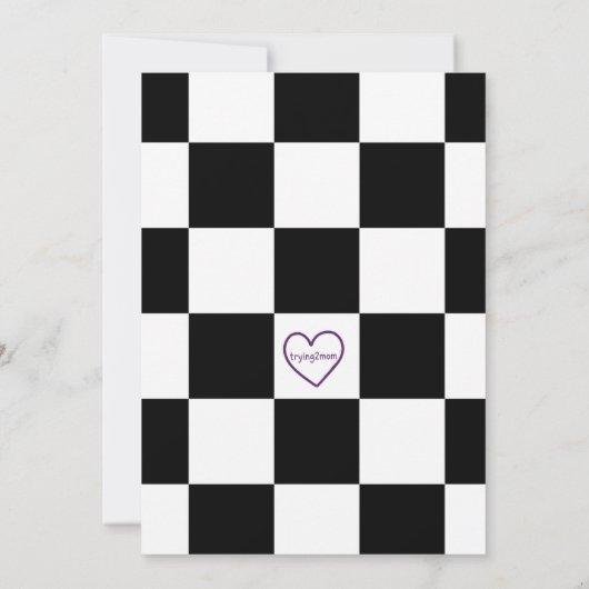 2 Fast 2 Curious, Race Car 2nd Birthday Kaart (Achterkant)