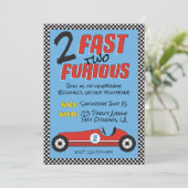 2 Fast 2 Furious verjaardagsuitnodiging Kaart (Staand voorkant)