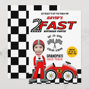 2 Fast Birthday Party – autocoureur Kaart